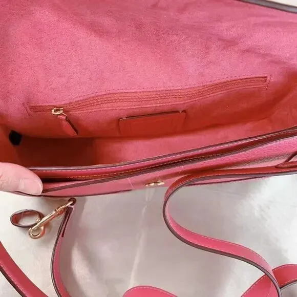 Coach 5493 Georgie Shoulder Bag In Gold/Strawberry Haze - Picture 4 of 5